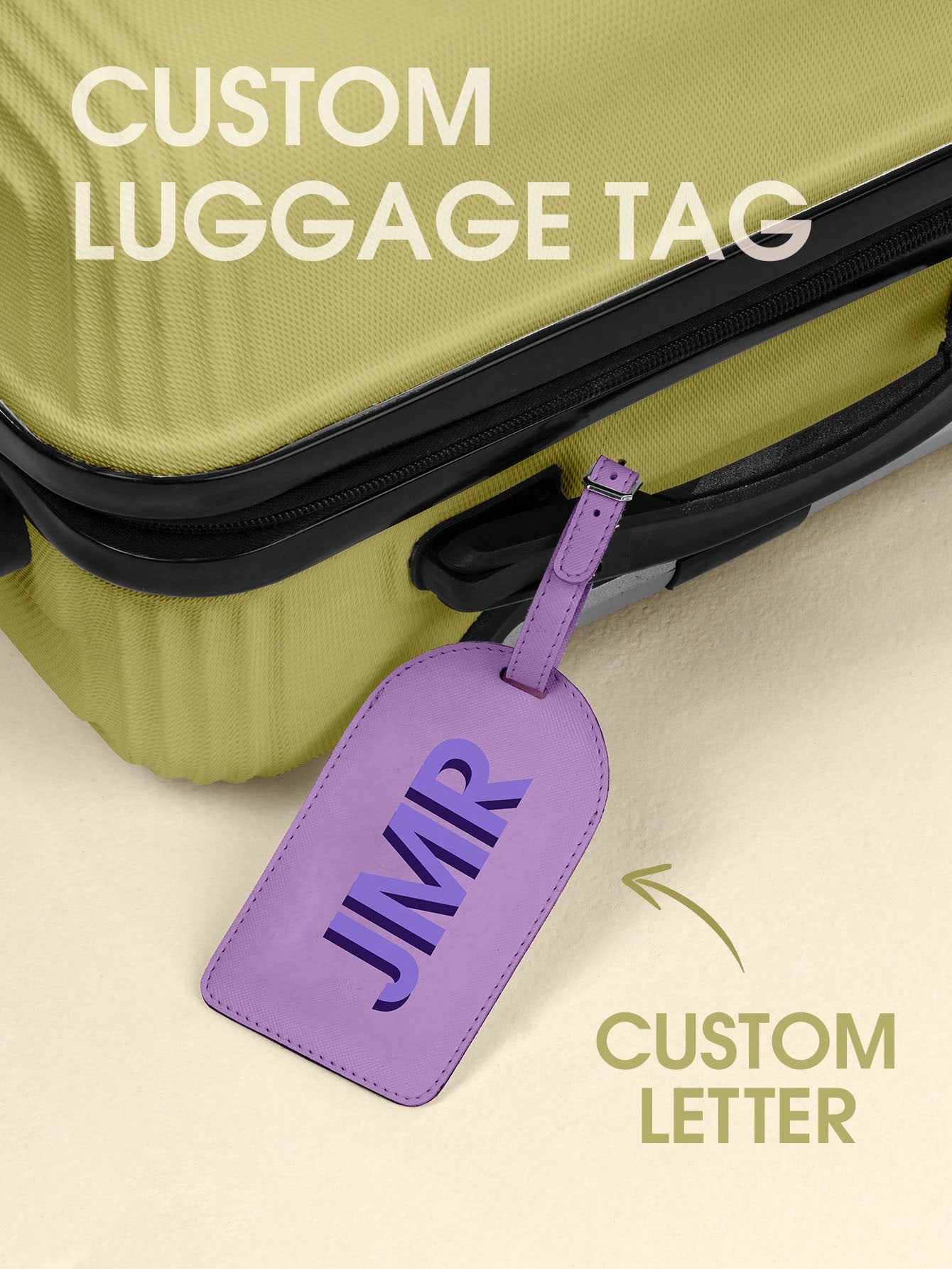 Travel Accessories And Bags - Etiqueta de Equipaje Personalizada con Iniciales,