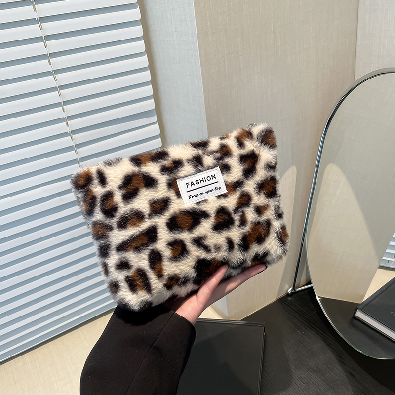 Travel Accessories Toiletry Bag - Bolsa de maquillaje de felpa con