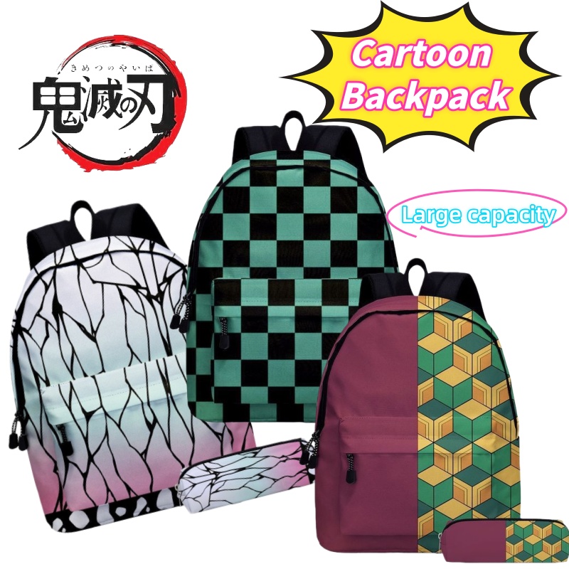 Travel Accessories Logo - Mochila ligera para estudiantes Demon Slayer