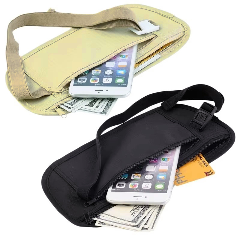 Money Belt Hidden - Riñoneras de viaje invisibles, bolsa para