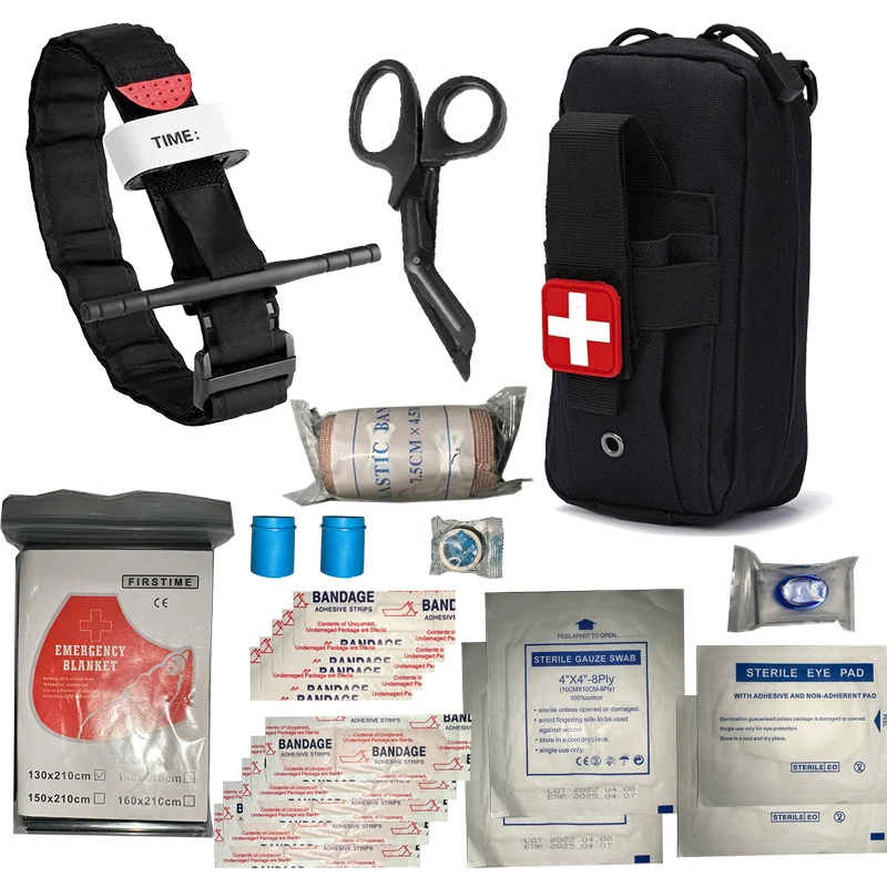 First Aid Travel Kit - IFAK-Kit de supervivencia para Trauma, bolsa
