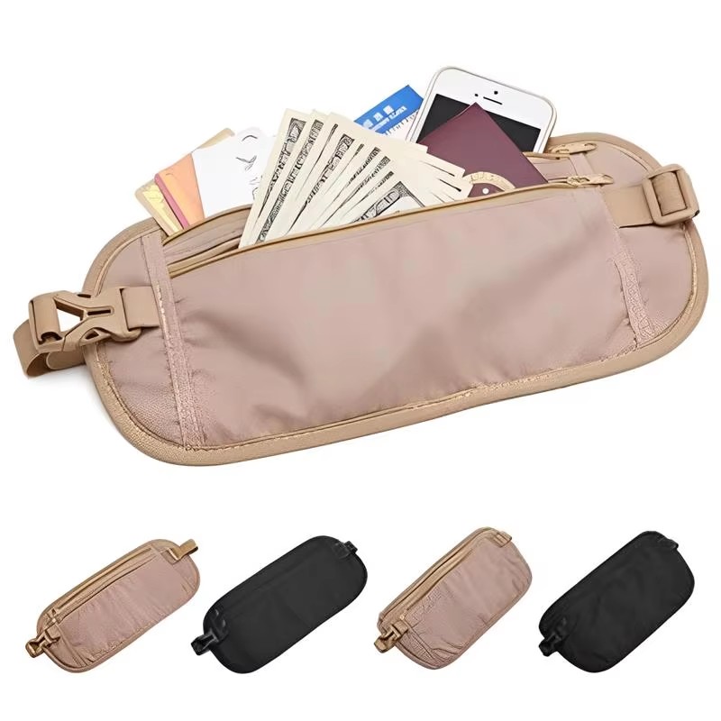 Money Belt Hidden - Riñonera Deportiva Invisible para Viajes, Bolsa