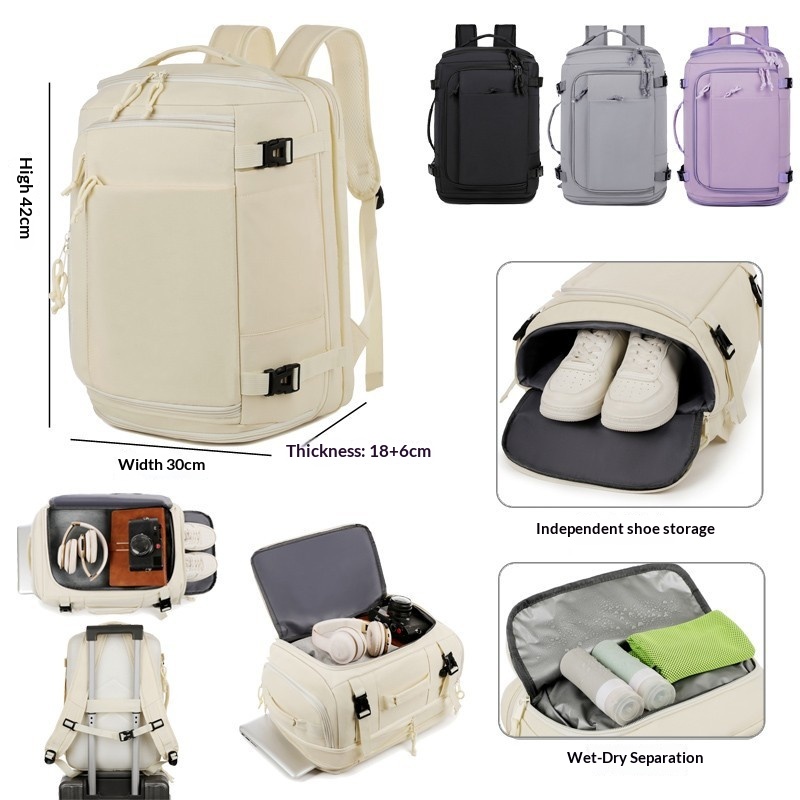 Travel Accessories Logo - Mochila de Viaje de Gran Capacidad,