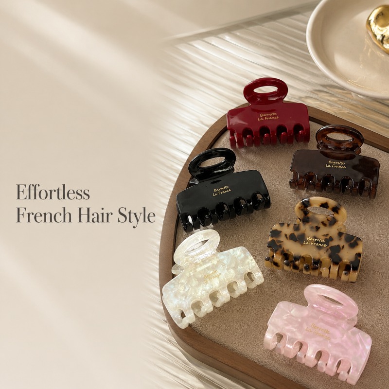 Travel Accessories Aesthetic - Pinzas de Pelo Francesas Medianas, Fuerte