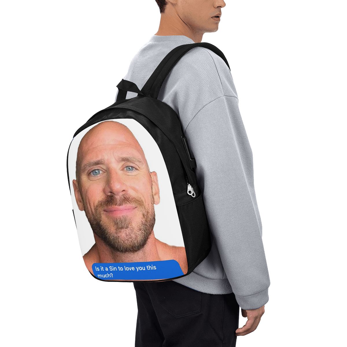 Travel Packing Accessories - Mochila Johnny Sins Flirty Text Bubble,