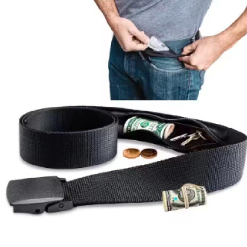 Money Belt Hidden - Cinturón antirrobo para viajes, riñonera portátil