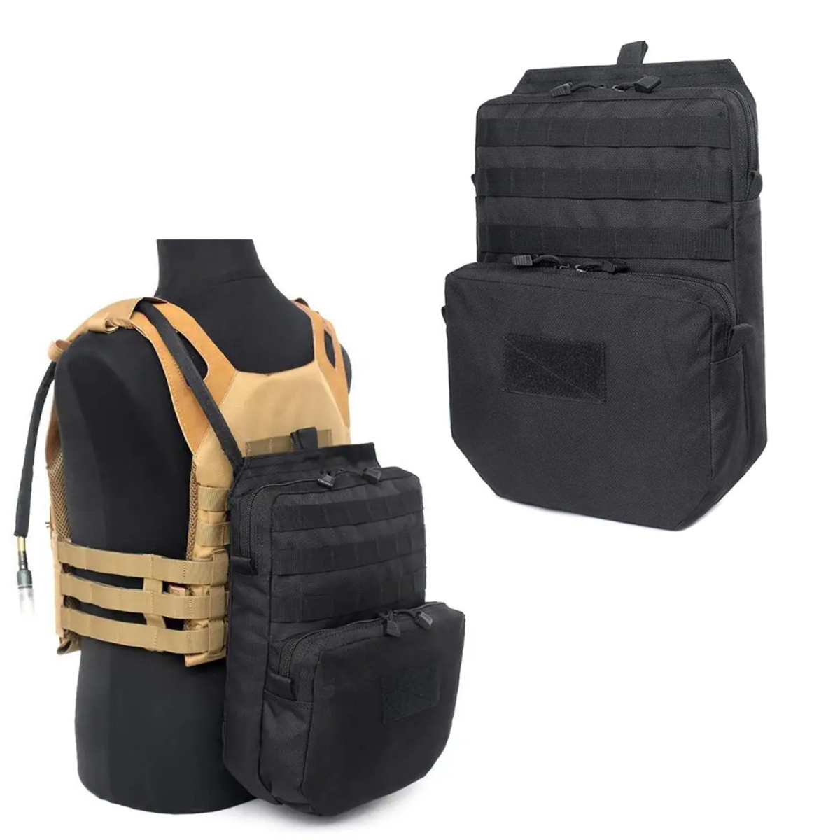 Hydration Pack Backpack - Bolsa Molle para exteriores, mochila de