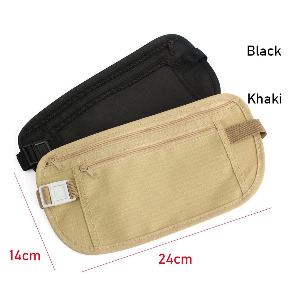 Money Belt Hidden - Riñonera Delgada Oculta, Bolsa de Viaje