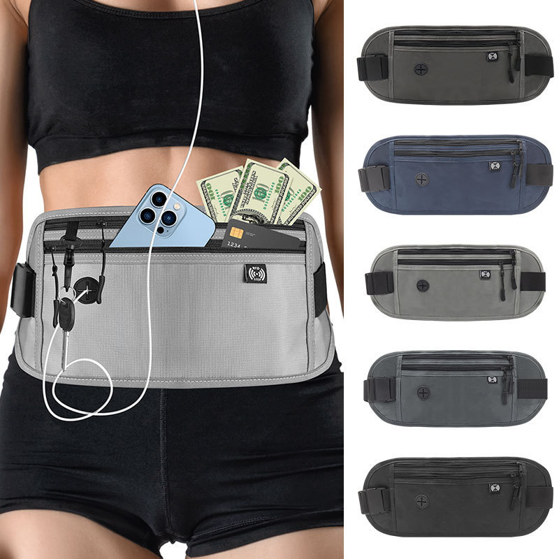 Money Belt Hidden - Riñonera de viaje Invisible para pasaporte,