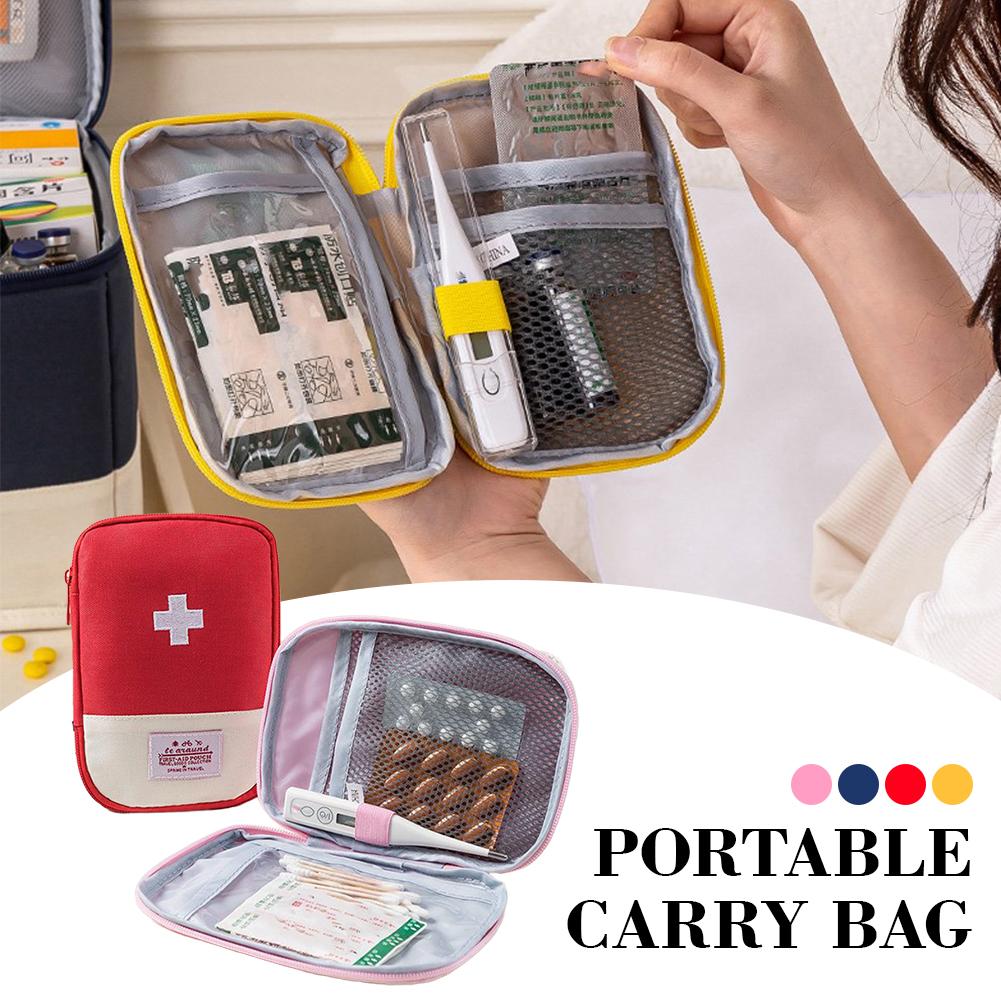 First Aid Travel Kit - Mini bolsa de medicina portátil, botiquín