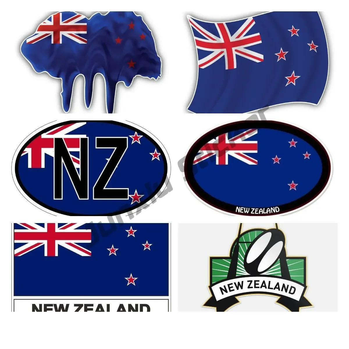 Travel Accessories New Zealand - Calcomanía de vinilo con bandera de