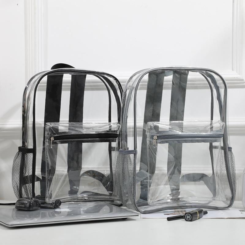 Travel Packing Accessories - Mochila Deportiva Transparente de PVC para