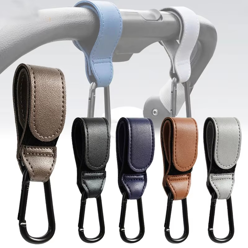 Travel Accessories For 6 Year Old - 2 Ganchos de Cuero para Carrito