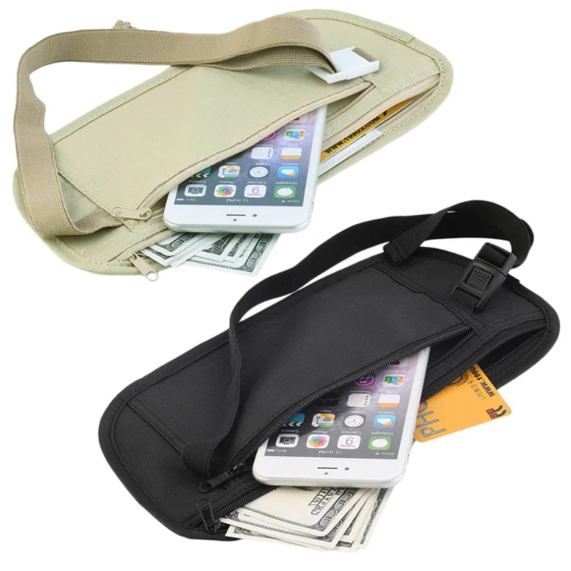Money Belt Hidden - Riñoneras de viaje invisibles, bolsa para