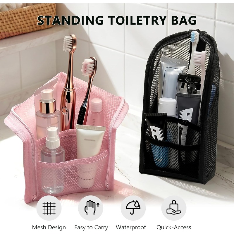 Bolsa de aseo de malla transpi - Travel Packing Accessories reseña y precio