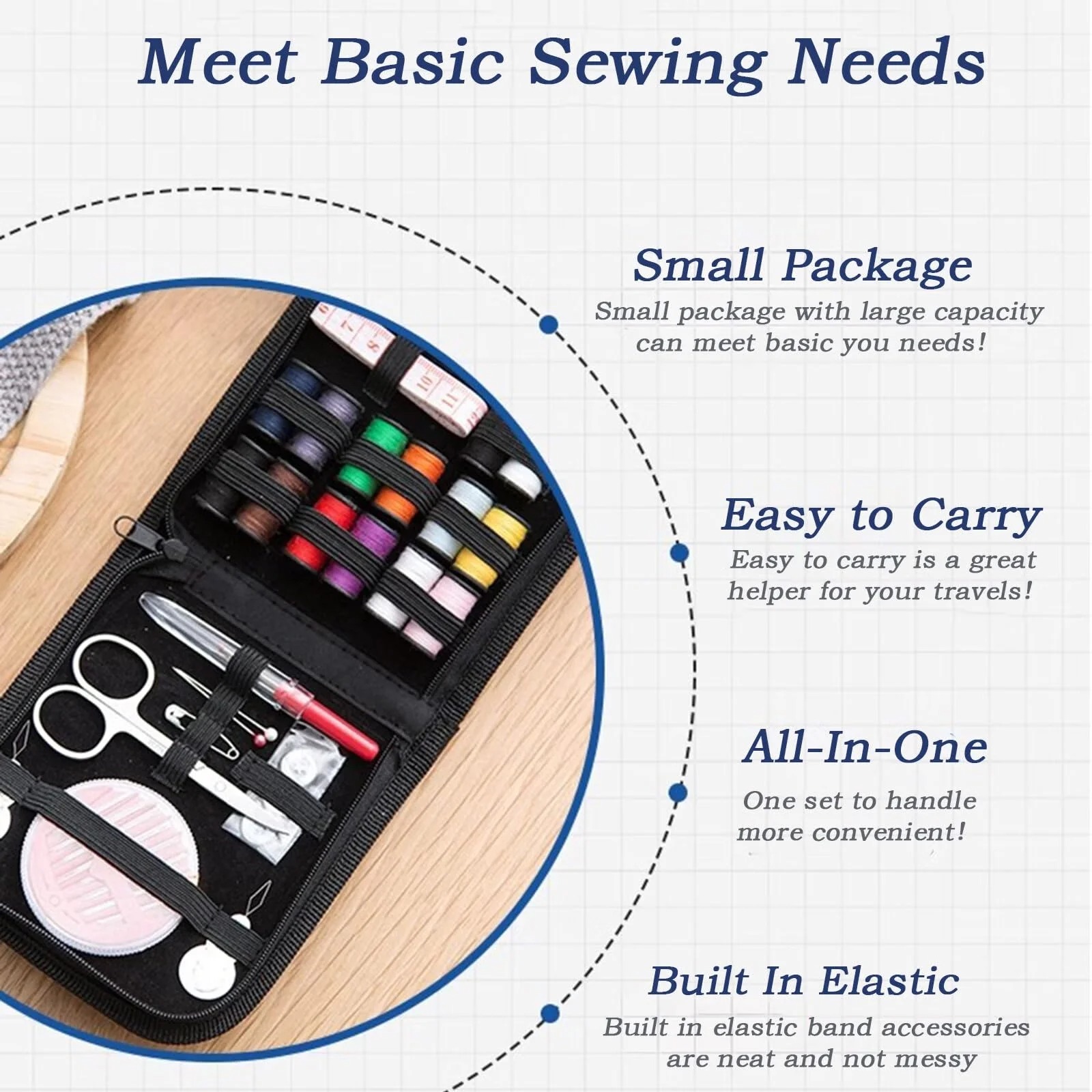 Kit de Costura de Viaje, Kit P - Travel Accessories To Sew reseña y precio