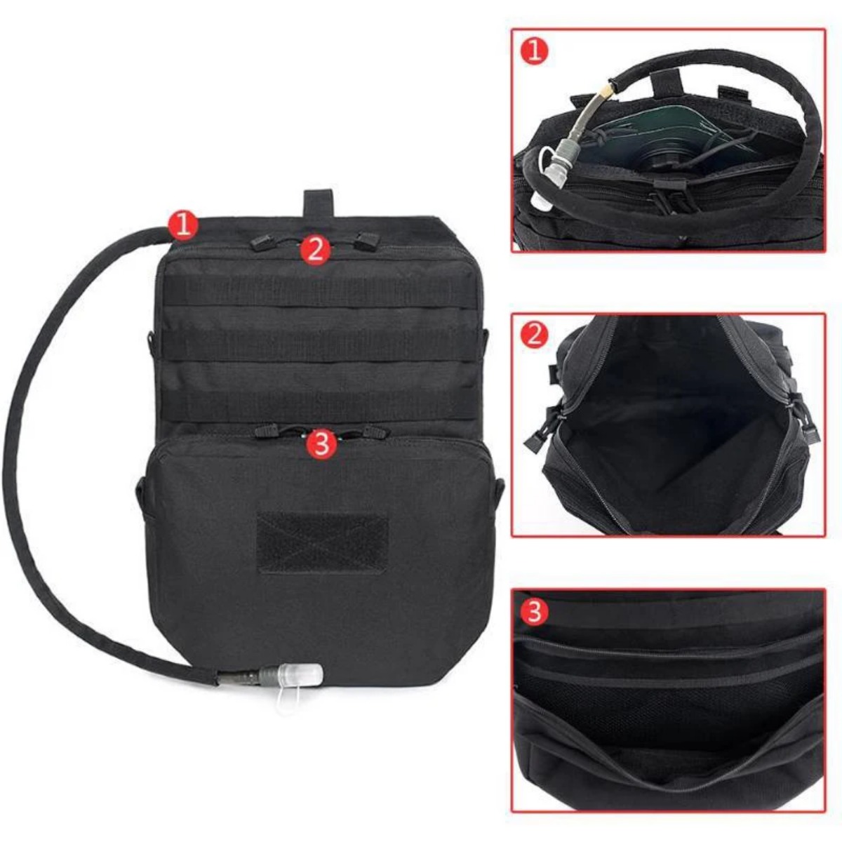 Bolsa Molle para exteriores, m - Hydration Pack Backpack reseña y precio