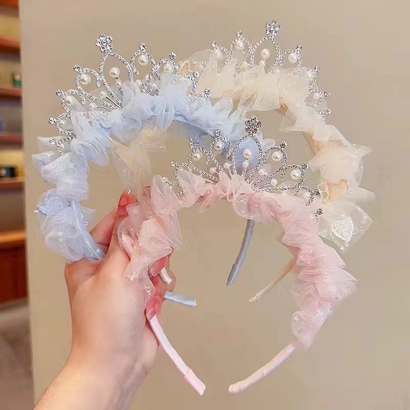Diadema de encaje rosa y azul  - Travel Accessories For 6 Year Old reseña y precio