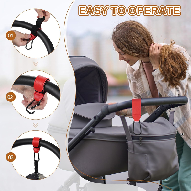 2 Ganchos de Cuero para Carrit - Travel Accessories For 6 Year Old reseña y precio