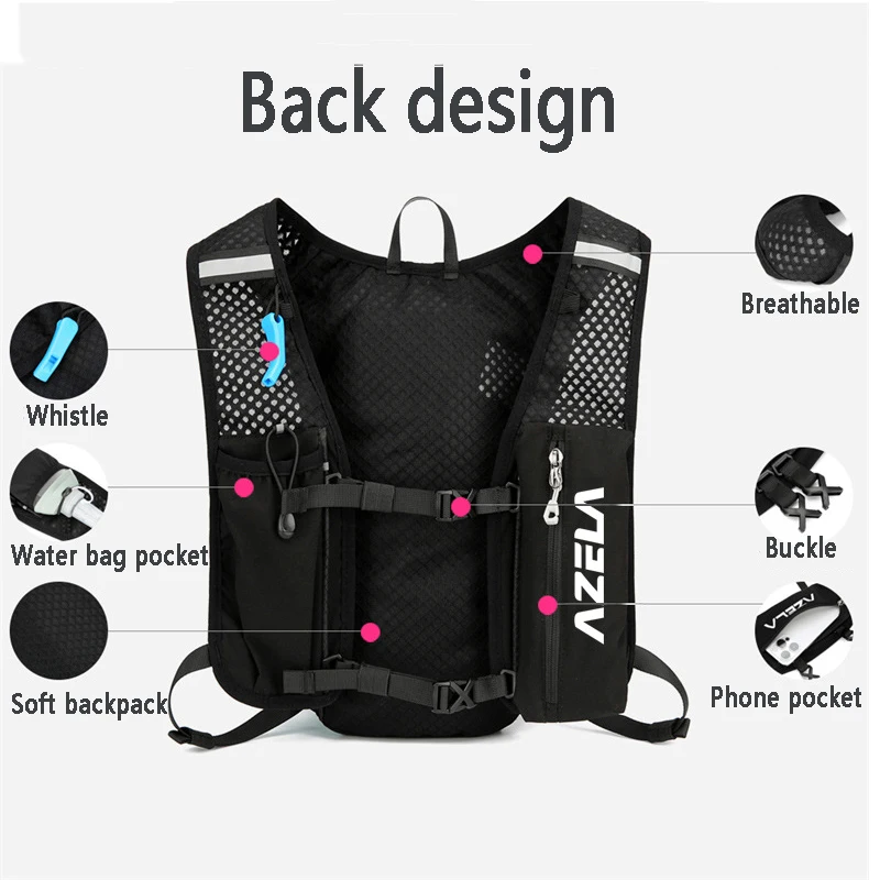 Mochila con chaleco de hidrata - Hydration Pack Backpack reseña y precio